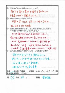 産後の骨盤矯正のアンケート_市川の女性カイロ