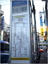 どちらに乗っても宮久保坂下バス停に着きます。乗車時間は10分程、料金は210円